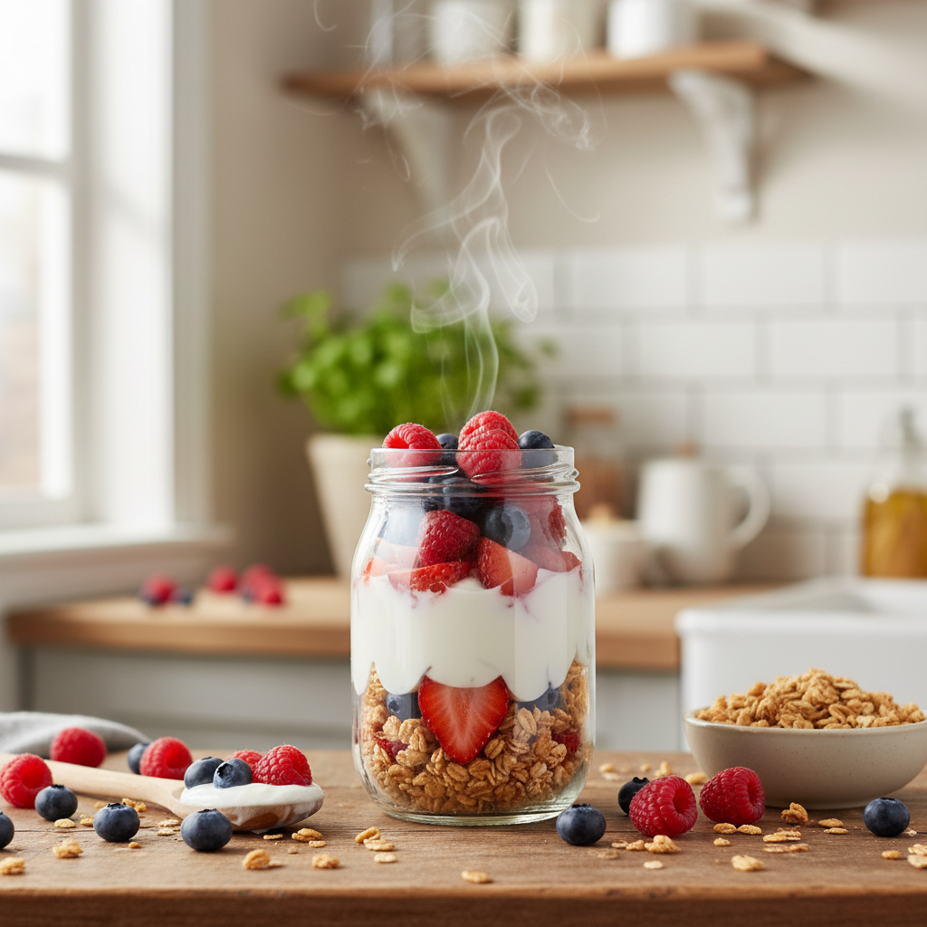 Greek Yogurt Parfait with Berries