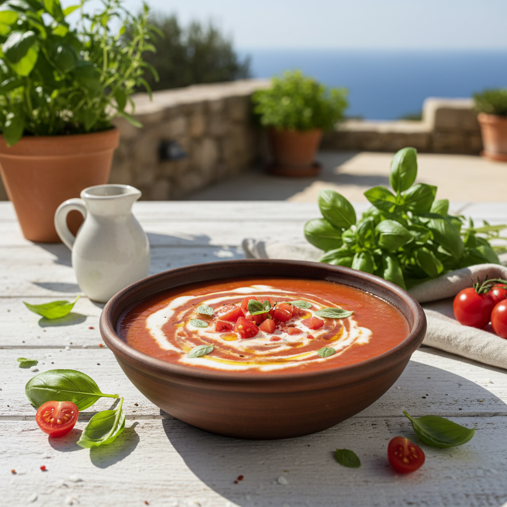 Creamy Vegan Tomato Basil Soup