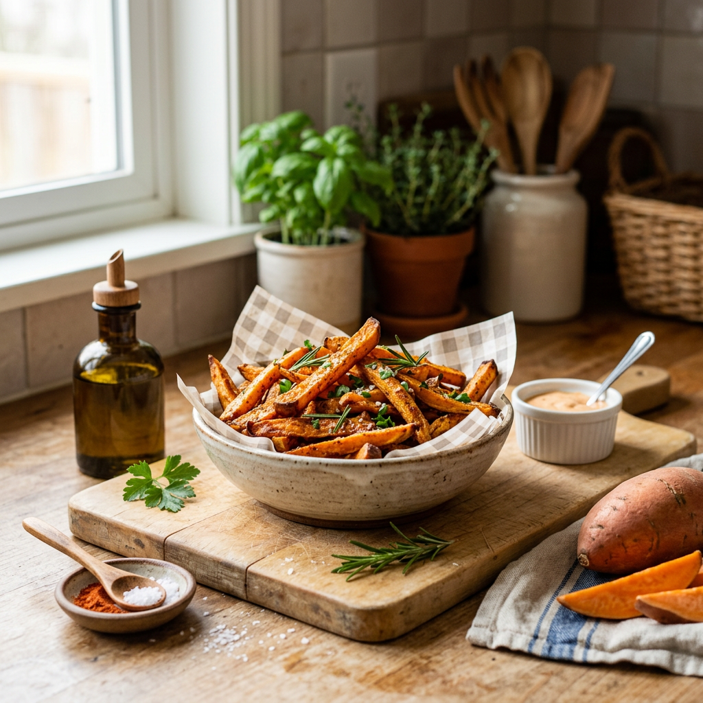 Crispy Baked Sweet Potato Fries