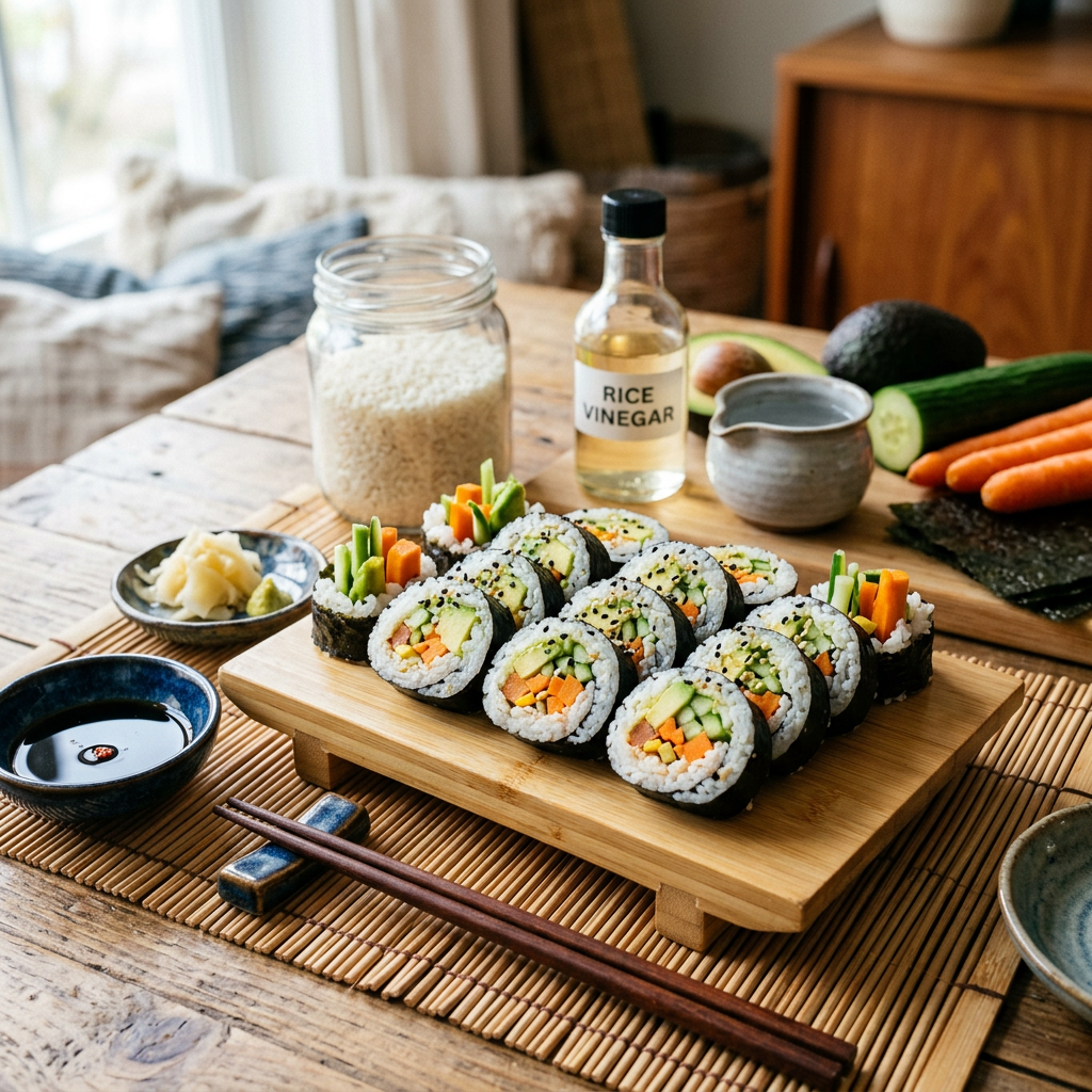 Easy Vegetable Sushi Rolls