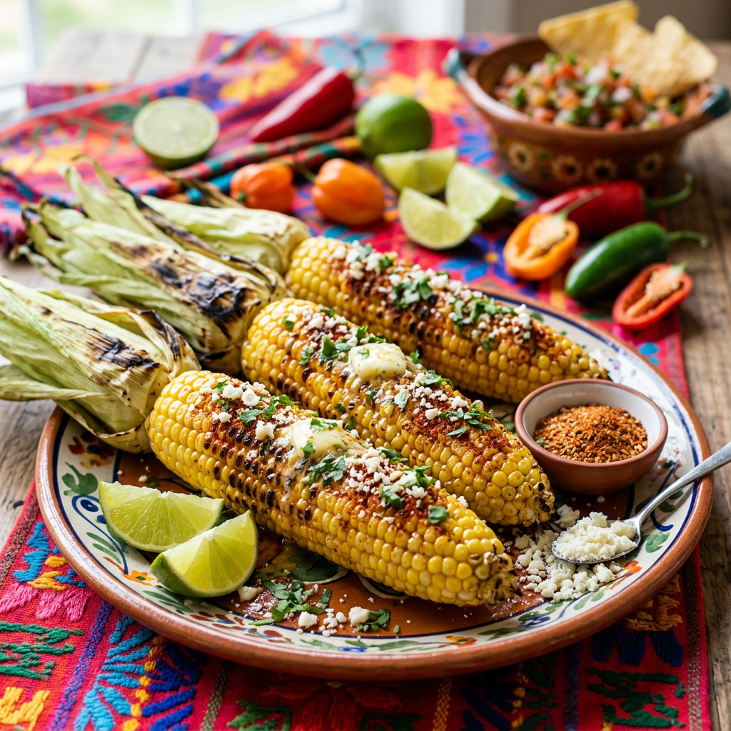 Chili Lime Grilled Corn