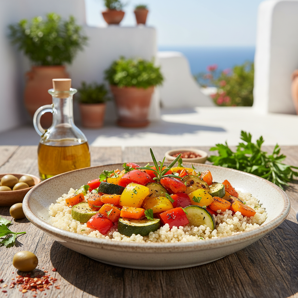 Quinoa Bowl with Roasted Veggies