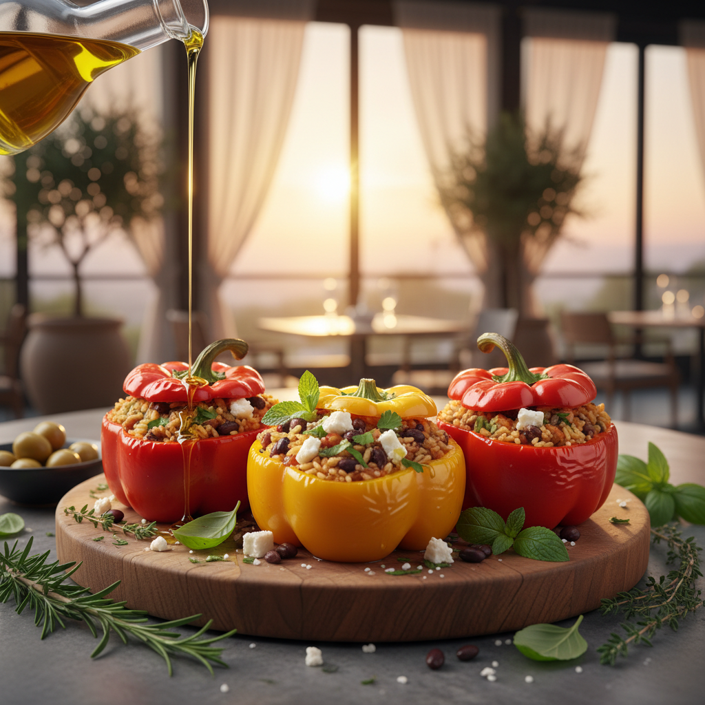 Mediterranean Stuffed Bell Peppers