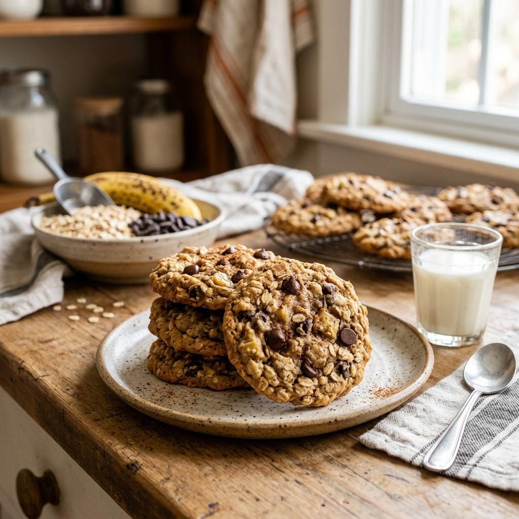 Banana Oatmeal Cookies