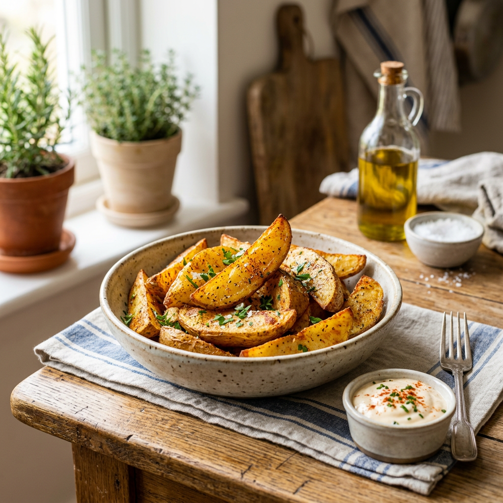 Crispy Baked Potato Wedges