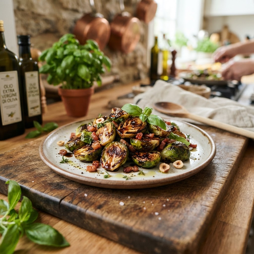 Brussels Sprouts with Balsamic Glaze