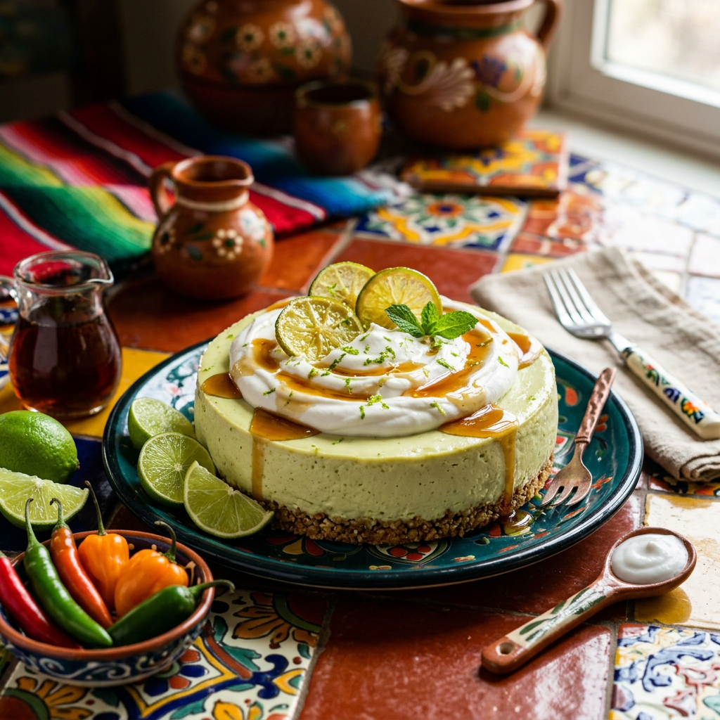 Avocado Lime Cheesecake