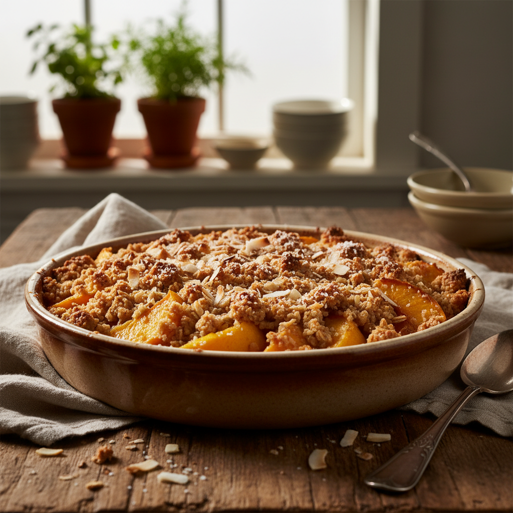 Peach Crumble