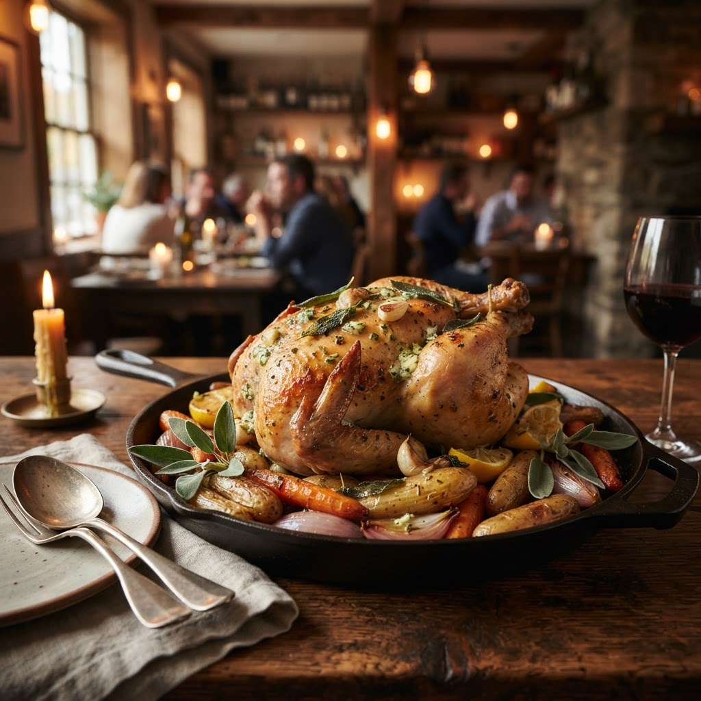 Sage Butter Roasted Chicken