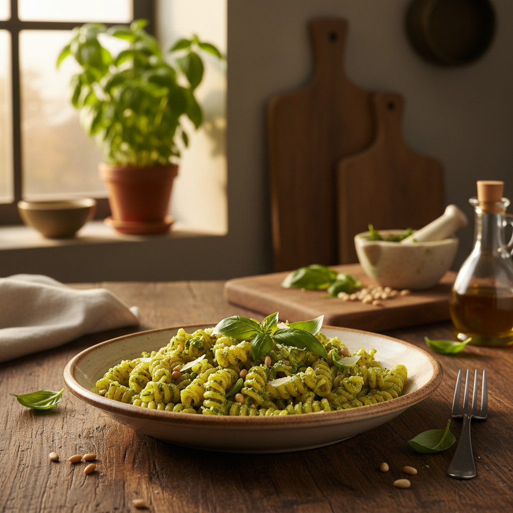 Basil Pesto Pasta