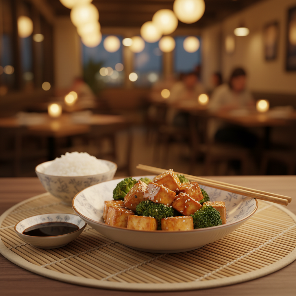 Asian Stir-Fried Tofu and Broccoli