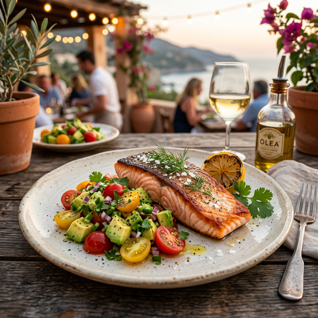 Pan-Seared Salmon with Avocado Salsa