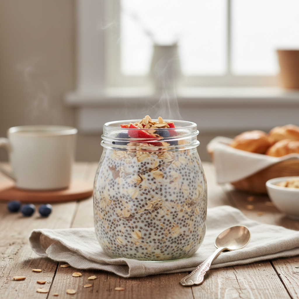 Overnight Oats with Chia Seeds