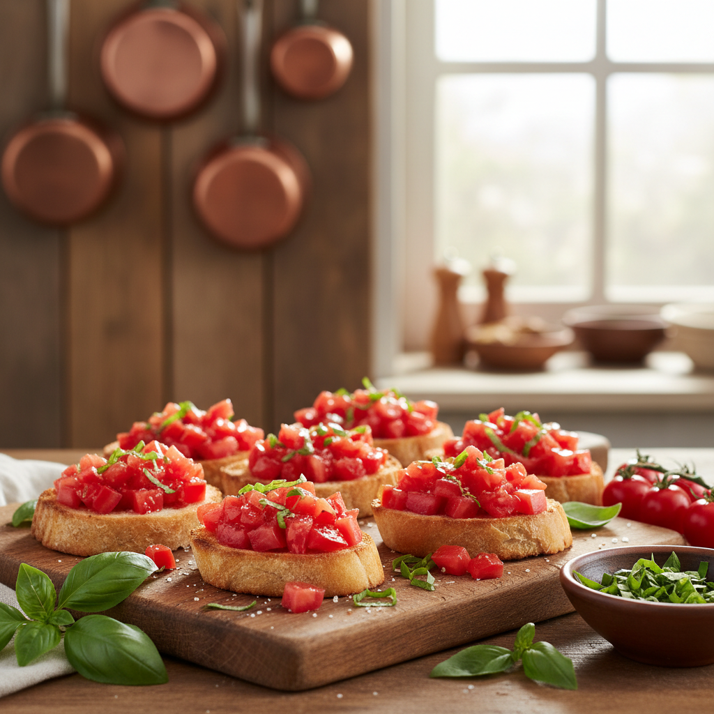 Tomato and Basil Bruschetta