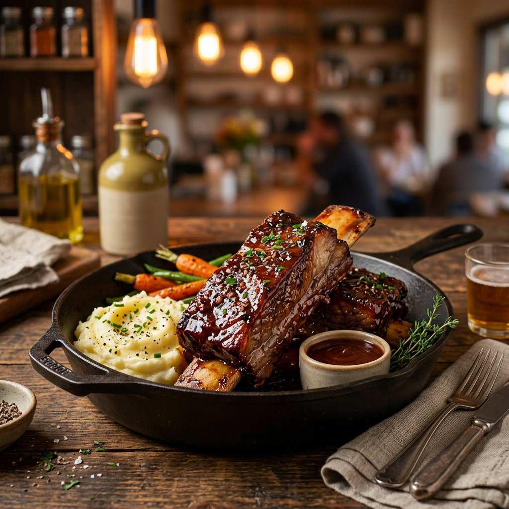Oven-Braised BBQ Beef Short Ribs