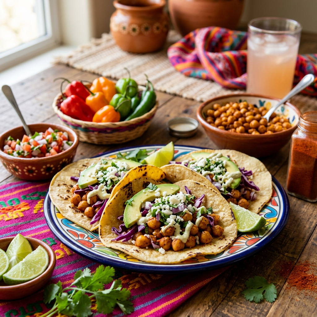 Vegan Chickpea Tacos