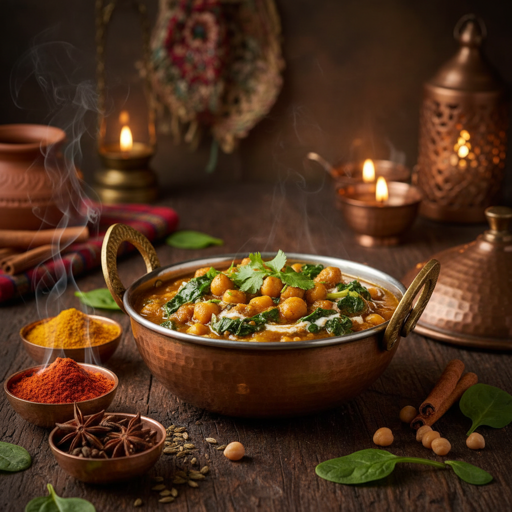 Chickpea and Spinach Stew