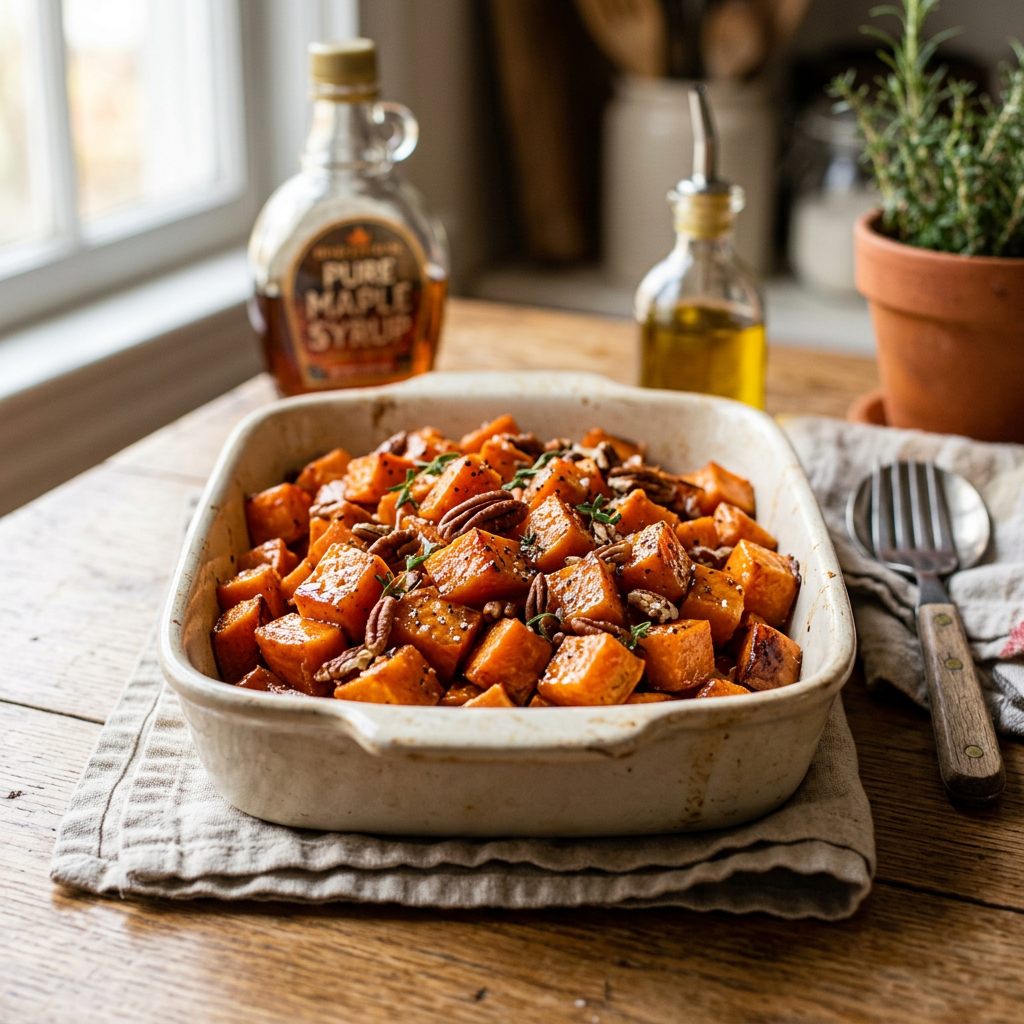 Maple Glazed Sweet Potatoes