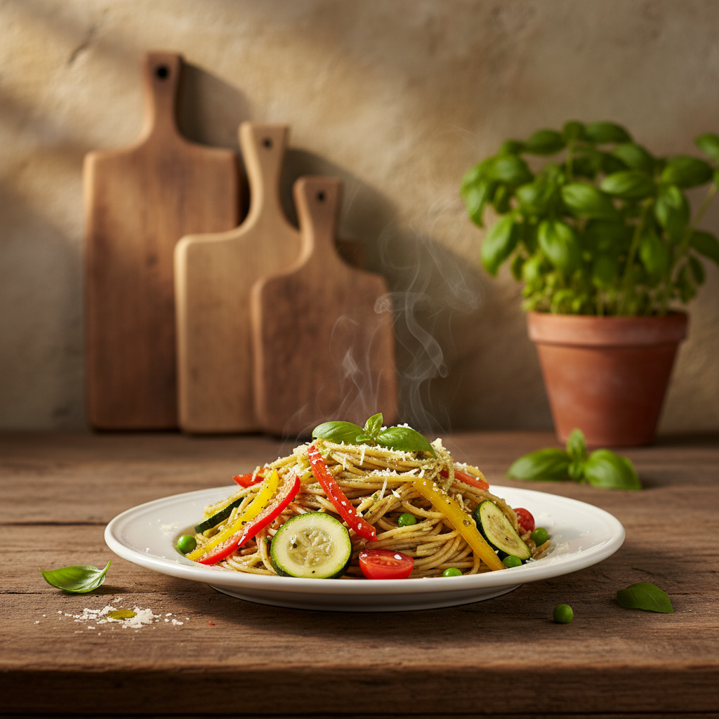 Pasta Primavera with Pesto