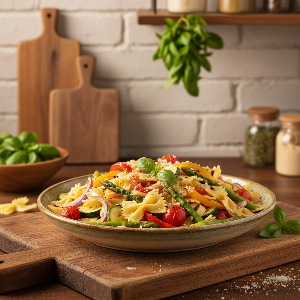 Pasta Primavera with Grilled Vegetables