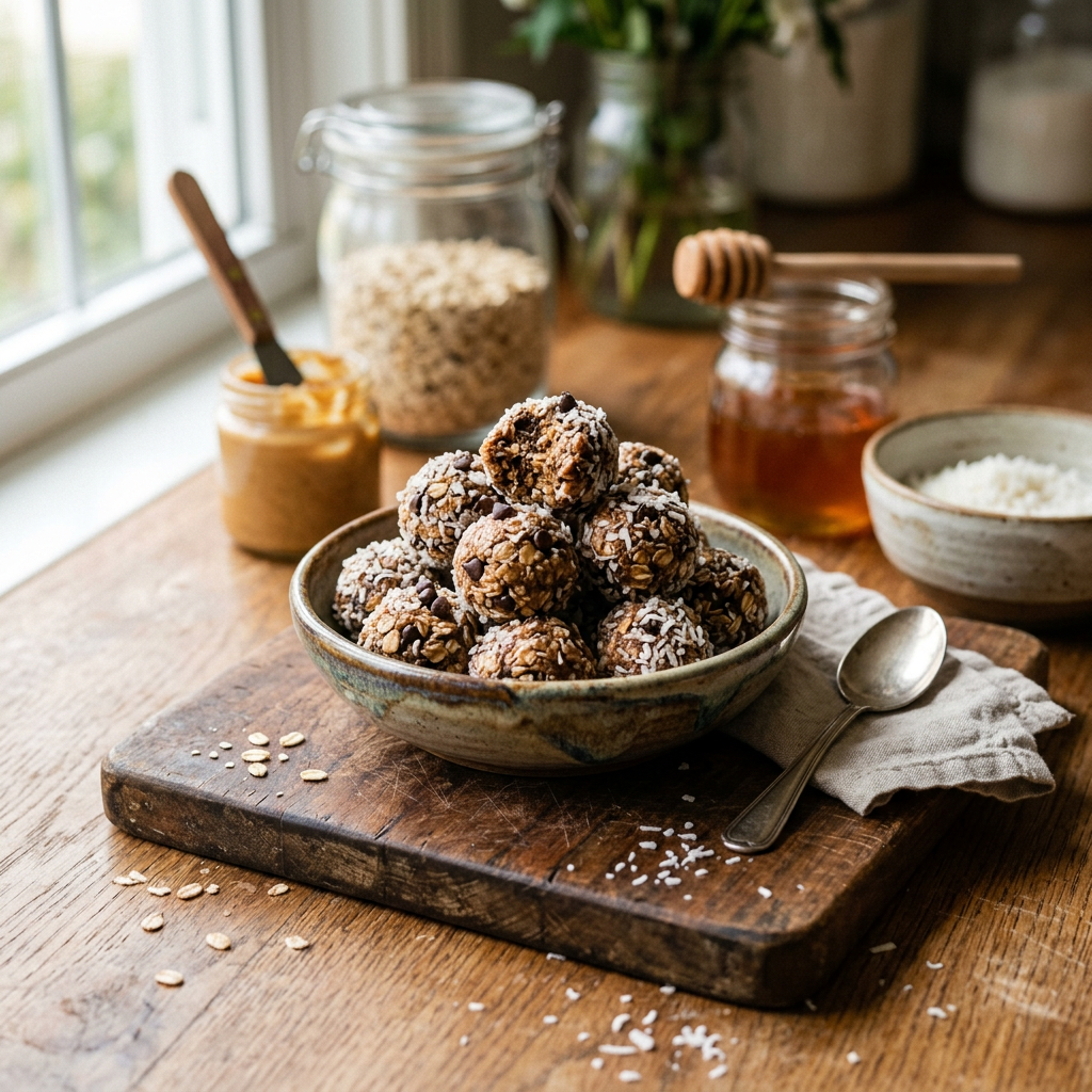 Chocolate Coconut Energy Bites
