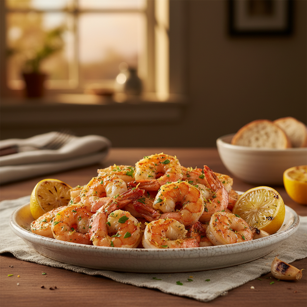Lemon Garlic Grilled Shrimp