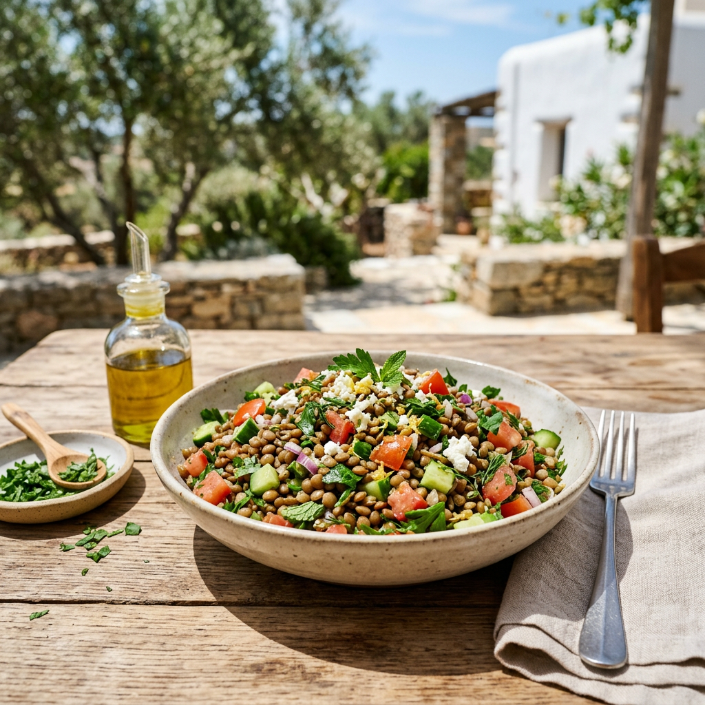 Lentil Salad with Lemon Dressing