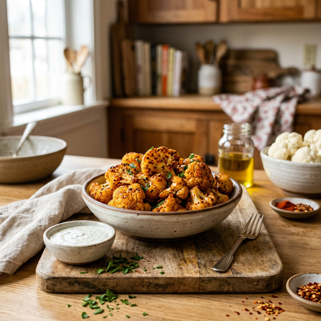 Spicy Cauliflower Bites
