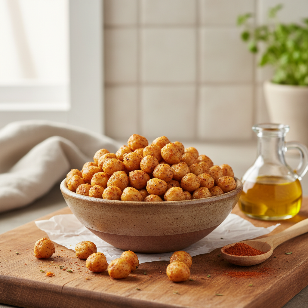 Crispy Baked Chickpeas
