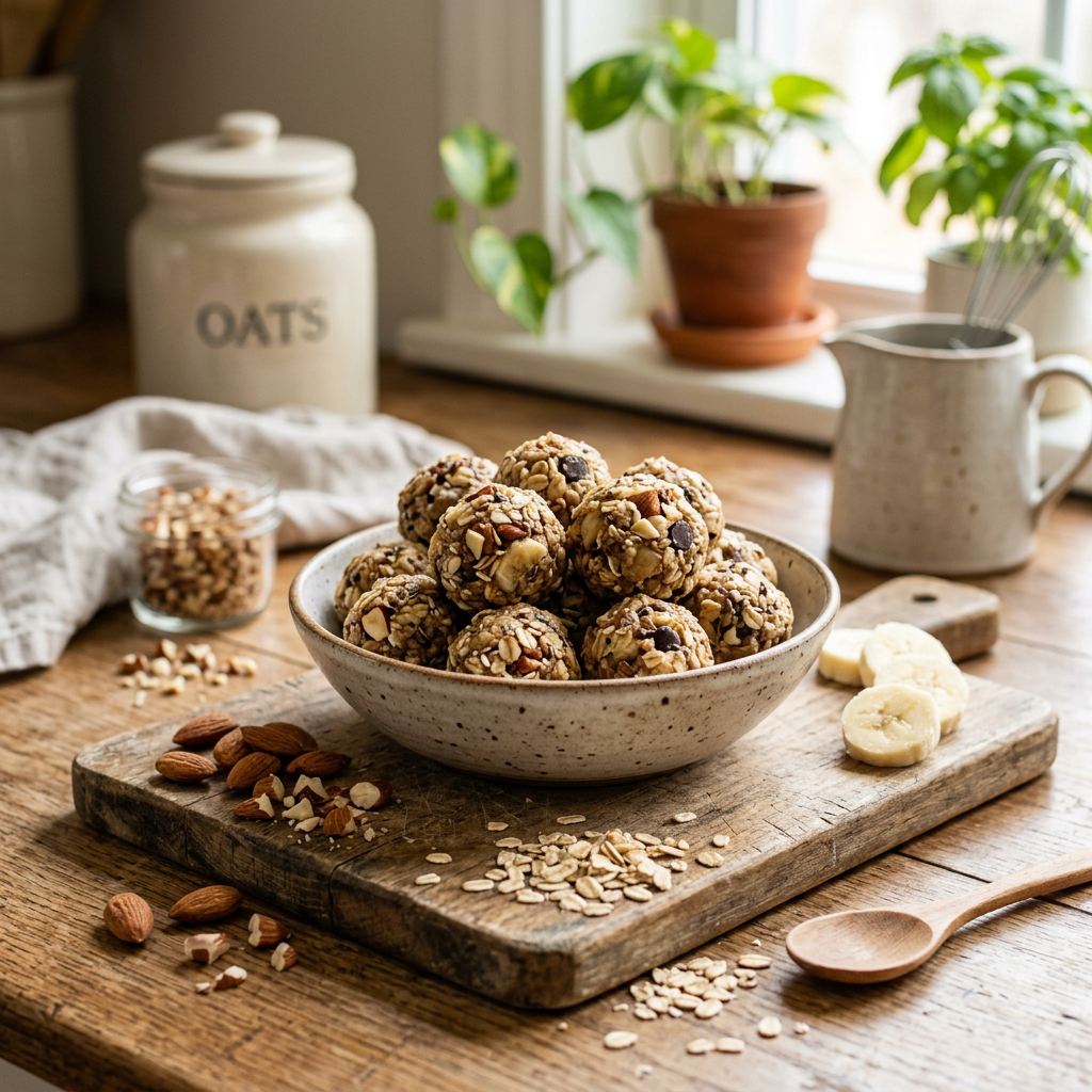 Banana Almond Energy Bites