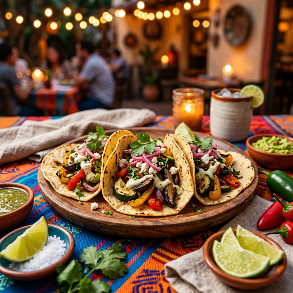 Vegan Tacos with Grilled Veggies