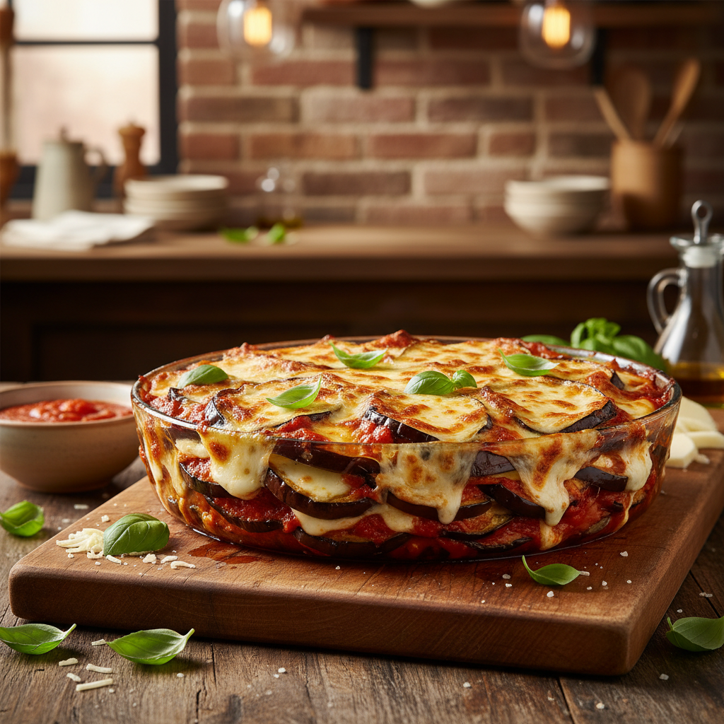 Oven-Baked Eggplant Parmesan
