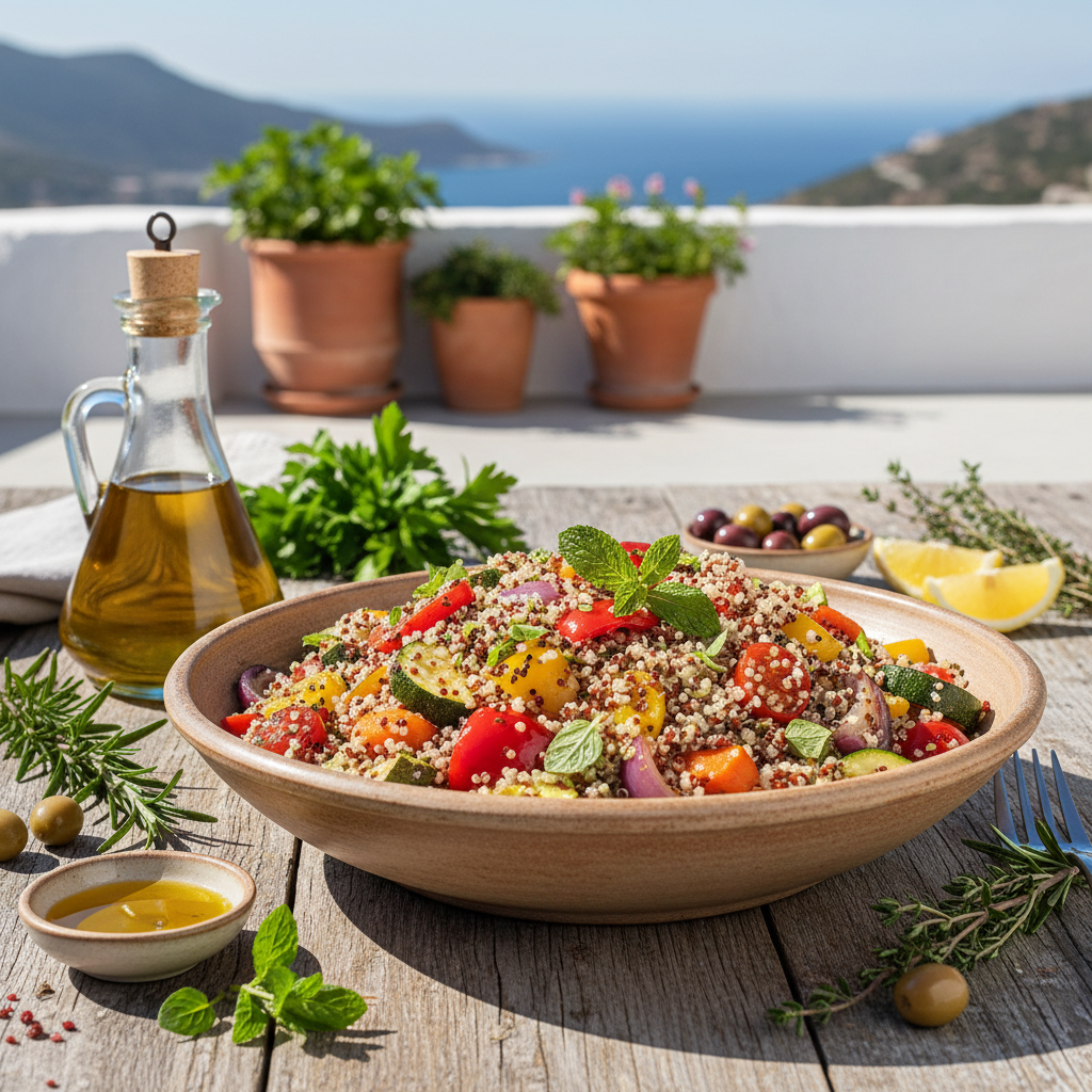 Quinoa Salad with Roasted Veggies