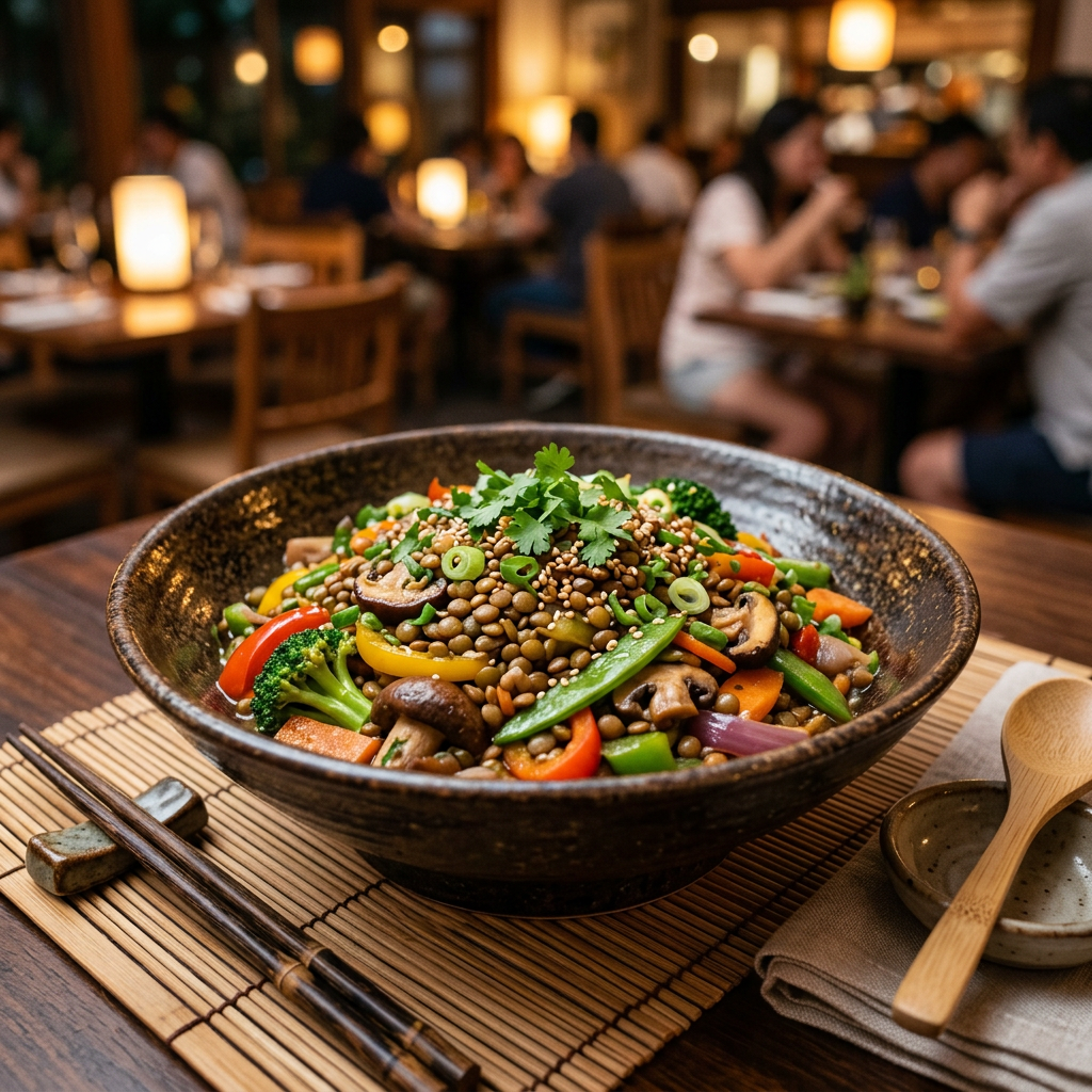 Lentil and Vegetable Stir-fry