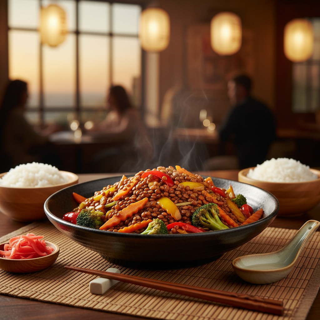 Lentil Vegetable Stir Fry