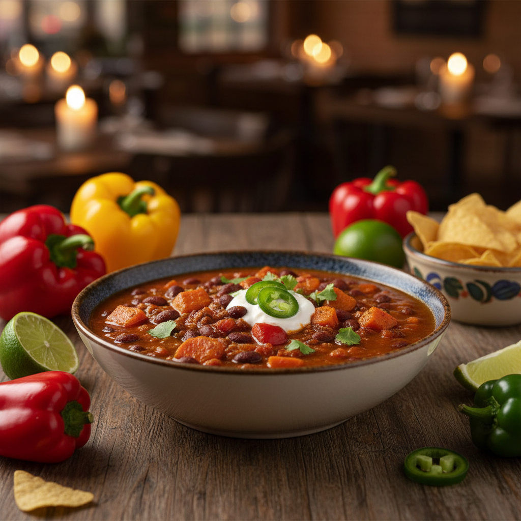 Sweet Potato and Black Bean Chili