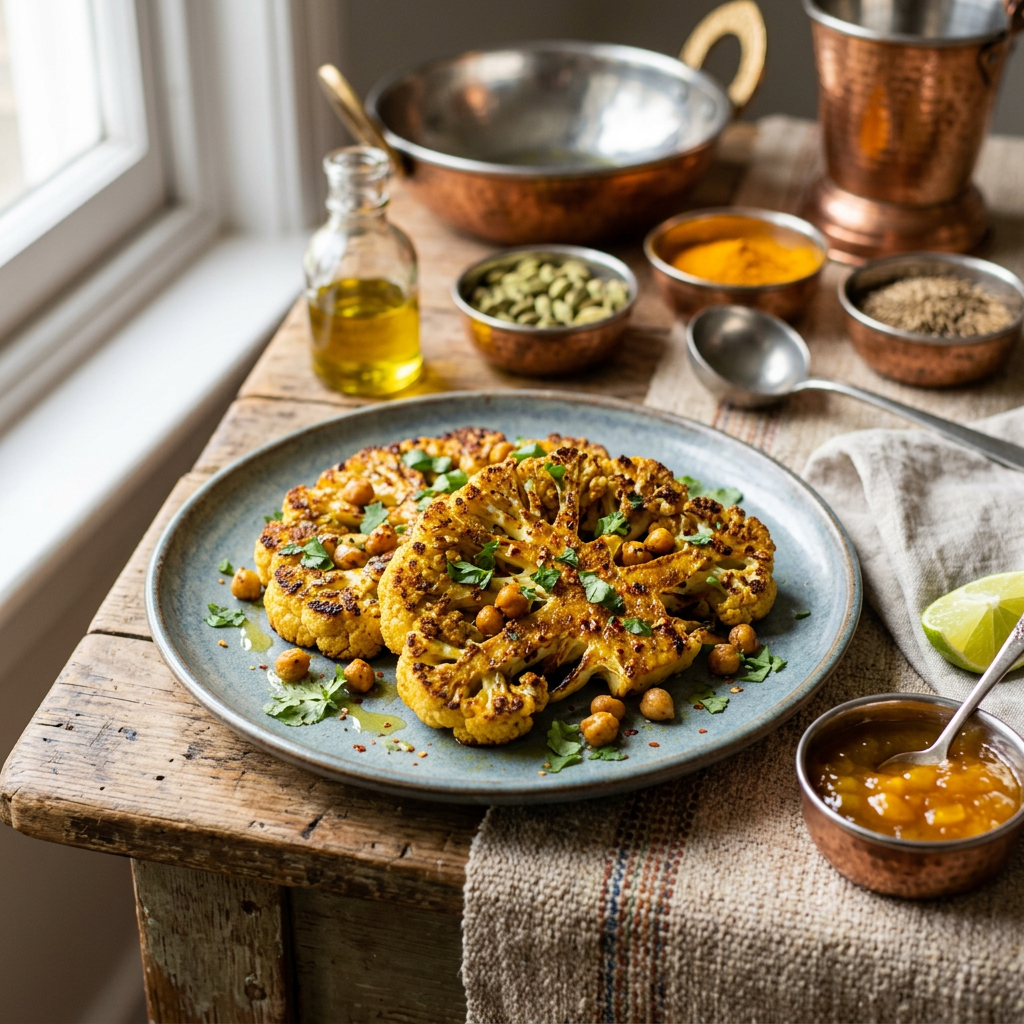 Spiced Cauliflower Steaks
