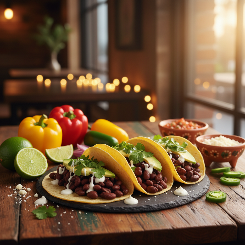 Zesty Black Bean Tacos
