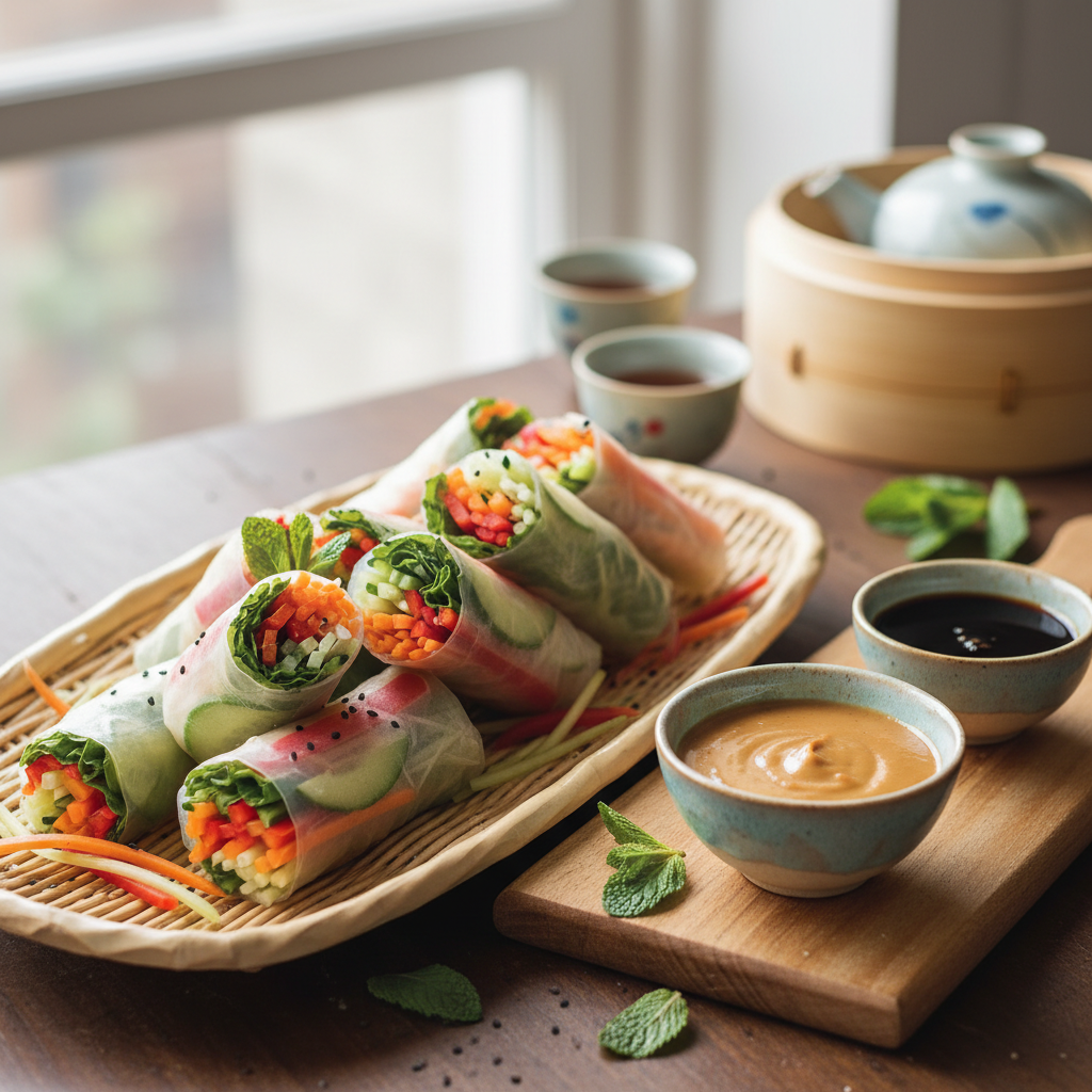 Rice Paper Veggie Rolls