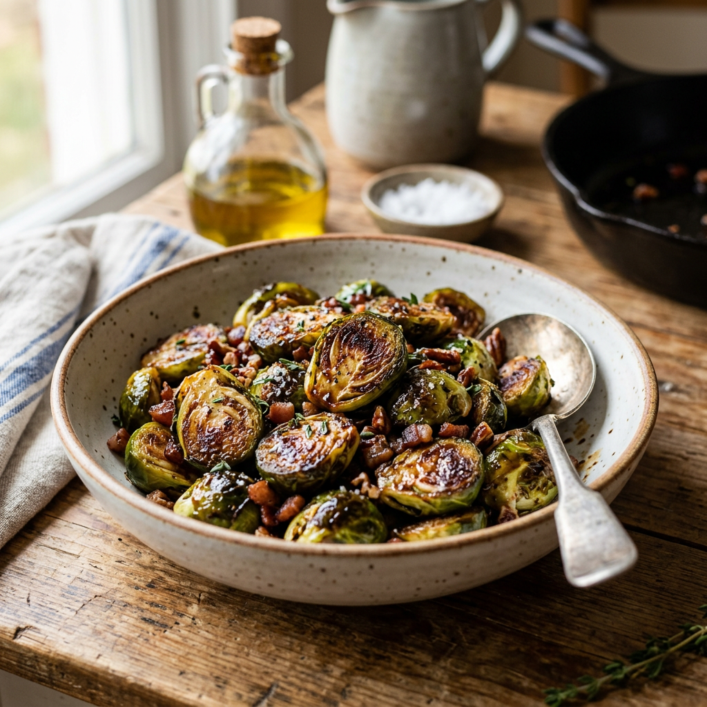 Balsamic Glazed Brussels Sprouts