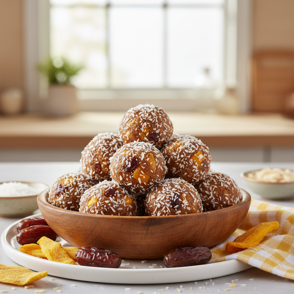 Mango Coconut Energy Balls