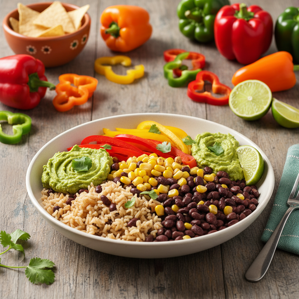 Vegan Black Bean Burrito Bowl