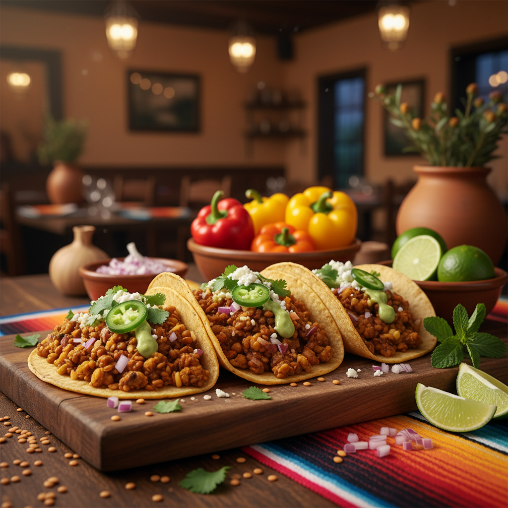 Spicy Lentil Tacos