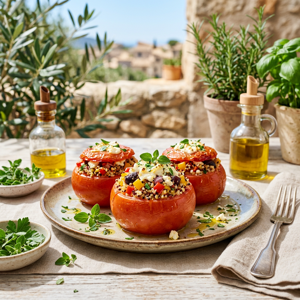 Quinoa Stuffed Tomatoes