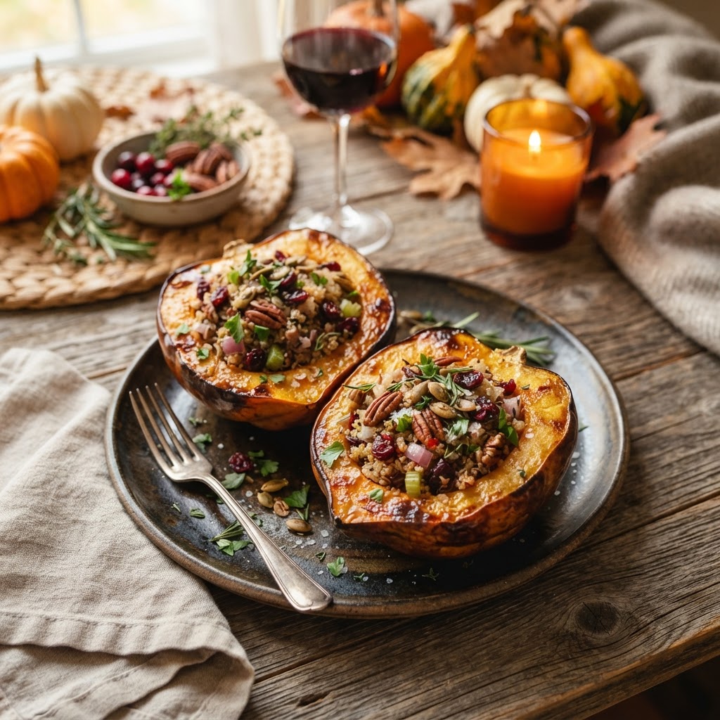 Stuffed Acorn Squash with Quinoa