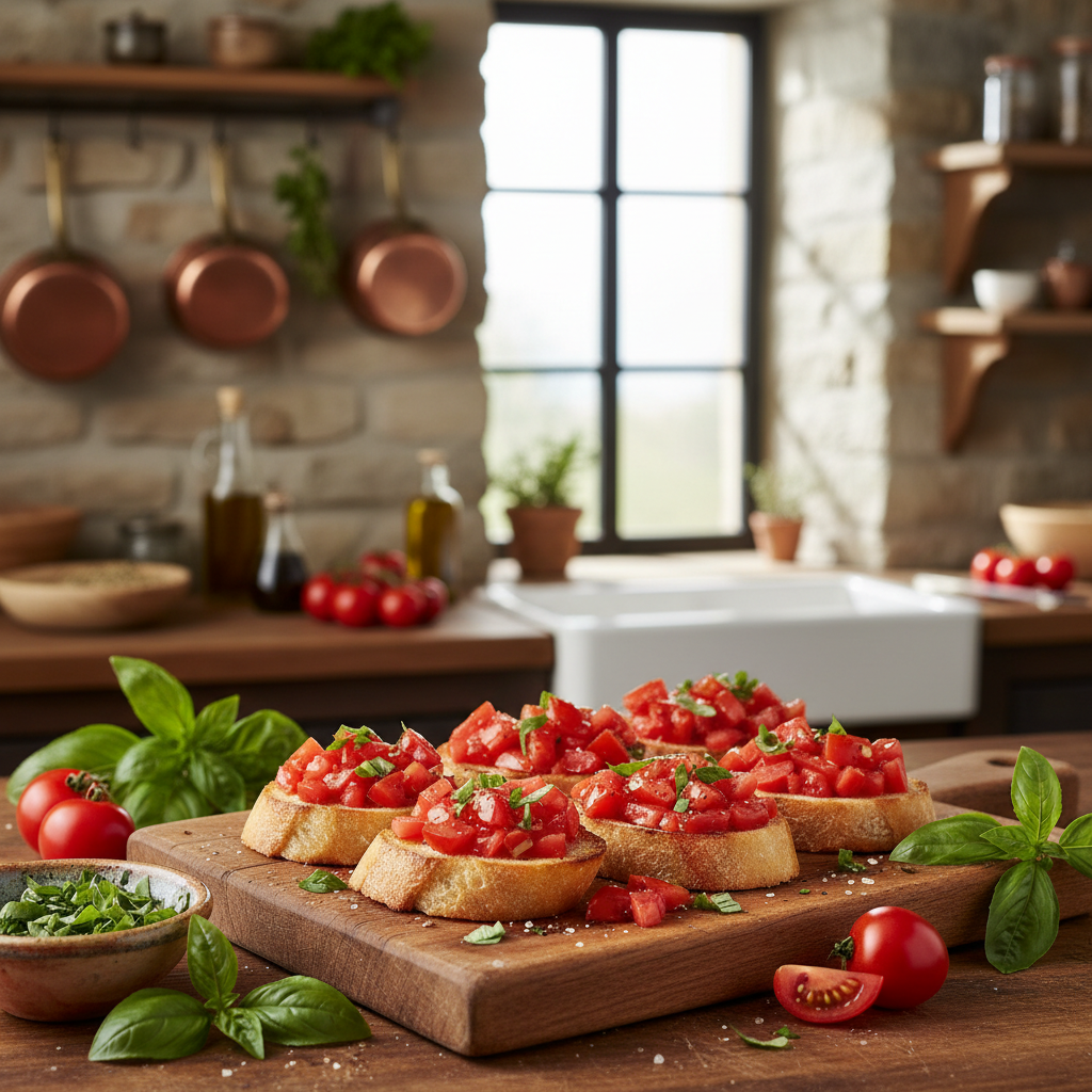 Tomato Basil Bruschetta
