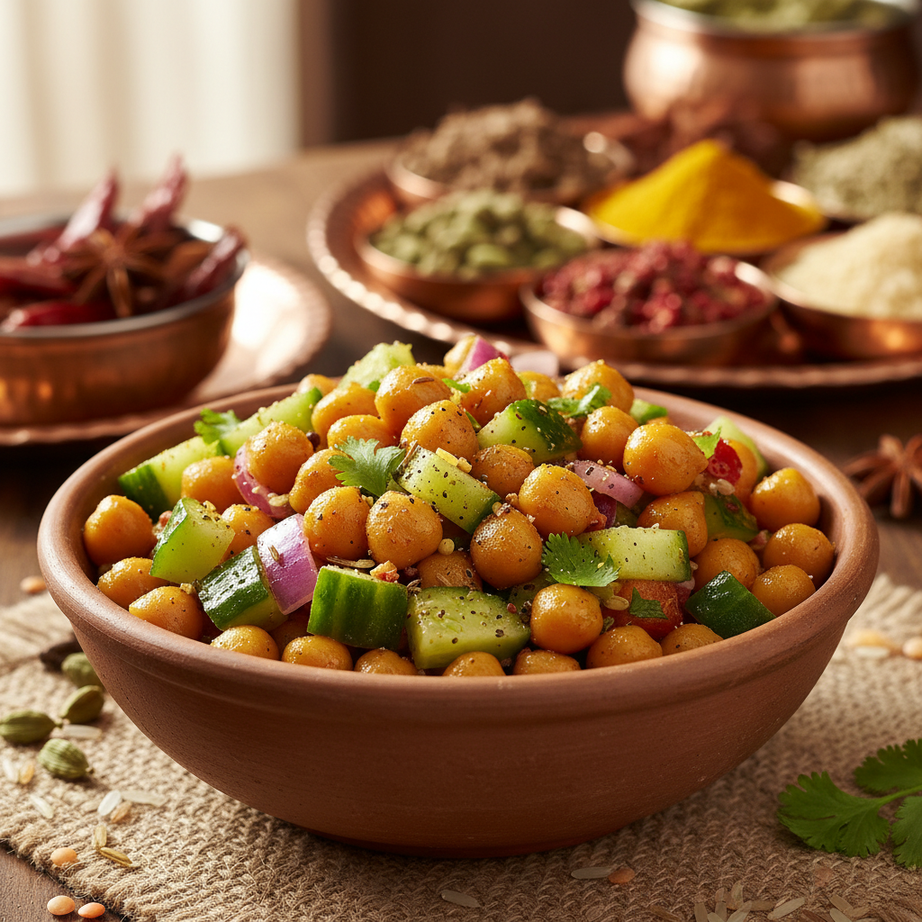 Indian Spiced Chickpea Salad