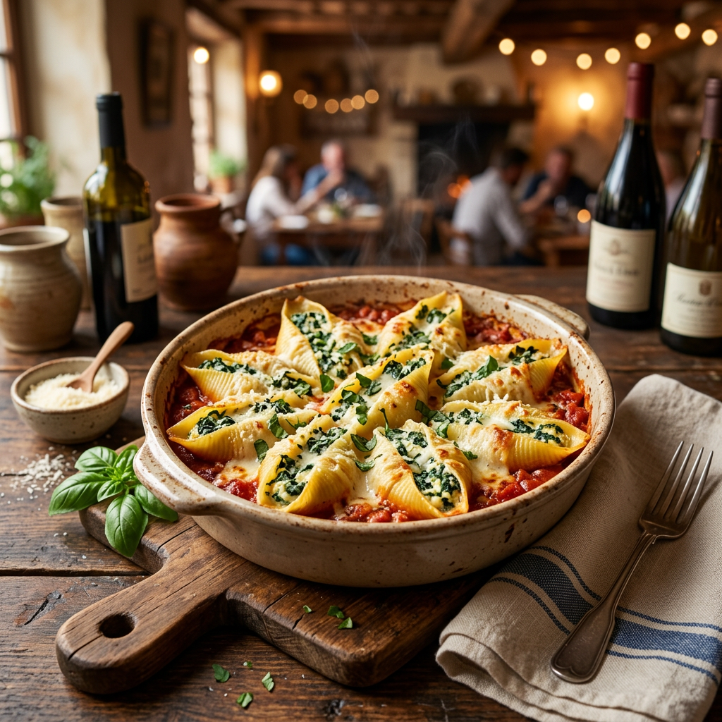 Spinach & Ricotta Stuffed Shells