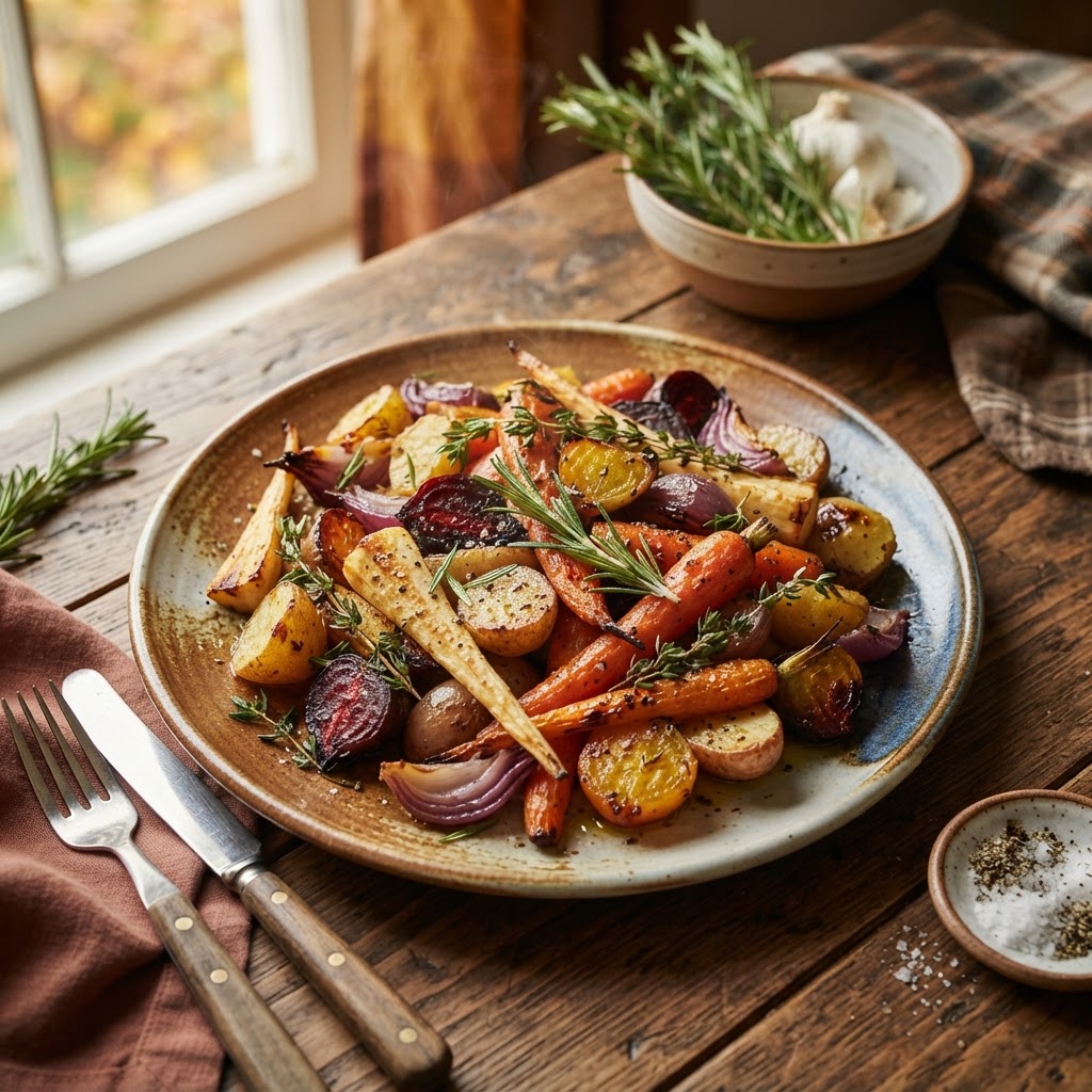 Rosemary Roasted Root Vegetable Medley