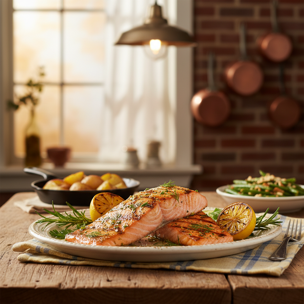 Lemon Herb Grilled Salmon